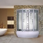 Milano Alto W3 Steam Shower with Whirlpool Bath 1700×900 Polar White