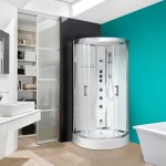 Milano Opus 80 Quadrant Steam Shower Cabin 800×800 Polar White
