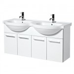 Phoenix Touch 120cm Wall Mounted Double Basin Vanity Unit