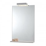 Phoenix 70cm Mirror Shelf &amp; Light