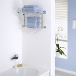 Milano Pendle – Chrome Heated Towel Rail with Heated Shelf 294mm x 532mm