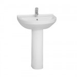 Vitra S50 60cm Round Basin 1TH with Full Pedestal
