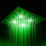 Premier Square LED Fixed Shower Head 200mm
