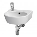 Premier Cairo 400mm Wall Mounted Basin Left Hand