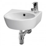 Premier Cairo 400mm Wall Mounted Basin Right Hand