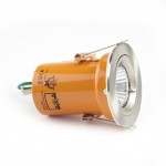 Daxlite Fire/Acoustic Rated GU10 Bathroom LED Downlighter With Easy Twistlock Satin Silver