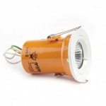 Daxlite Fire/Acoustic Rated GU10 Bathroom LED Downlighter With Easy Twistlock White