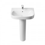 Roca Debba 600 x 480mm Basin 1TH with Full Pedestal