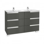 Roca Victoria-N Unik 1200mm 3 Drawer Vanity Unit Includes Double Basin – Choice of Colours