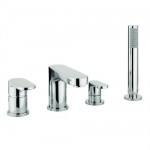 Adora Style Bath Shower Mixer 4 Tap Hole With Kit