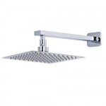 Phoenix 200mm Square Stainless Steel Head &amp; Shower Arm