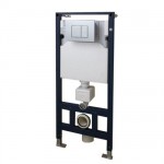 Phoenix Wc Wall Mounting Fixing Frame Complete With Cistern &amp; Square Flush Plate