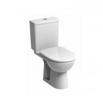 Twyford e100 Square Standard Close Coupled Toilet, Cistern and seat BO