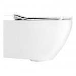 Bauhaus Svelte Wall Hung WC &amp; Soft Close Wrap Over Seat White