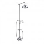Crosswater Belgravia COMPACT Exposed Thermostatic Shower Valve with 8&amp;quot; fixed head and cradle handset