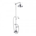 Crosswater Belgravia COMPACT Exposed Thermostatic Shower Valve with 8&amp;quot; fixed head, soap dish and cradle ha