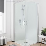 Simpsons 800mm Click Semi Frameless Easy Access Double Hinged Door