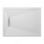 Simpsons 1000 x 800mm Rectangular Stone Resin Shower Tray With Linear Waste 25mm