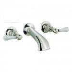 Crosswater Belgravia Lever Bath Spout With Wall Stop Taps – Nickel