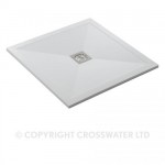 Simpsons 800 x 800mm Square 25mm Stone Resin Shower Tray &amp; Waste