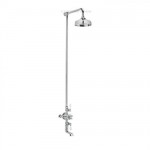 Crosswater Belgravia Thermostatic Bath Shower Mixer with 8&amp;quot; Fixed Head – Chrome