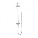 Crosswater Belgravia Thermostatic Shower Valve with 12&amp;quot; Fixed Head – Chrome