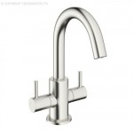 Crosswater Mike Pro Basin Monobloc – Brushed Stainless Steel