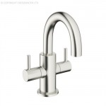 Crosswater Mike Pro Basin Mini Monobloc – Brushed Stainless Steel