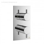 Crosswater Mike Pro Double Outlet Thermostatic Shower Valve – Chrome