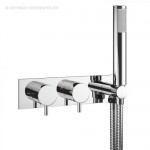 Crosswater Mike Pro Double Outlet Thermostatic Shower Valve With kit – Chrome
