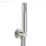 Crosswater Mike Pro Shower Kit With Wall Outlet Brushed Stainless Steel