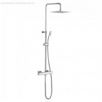 Crosswater Atoll Square Exposed Thermostatic Shower Valve Kit