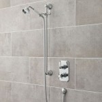 Ultra Traditional Concealed Thermostatic Twin Shower Valve &amp; Slide Rail Kit