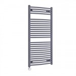 Milano Brook Electric – Anthracite Curved Heated Towel Rail 1200mm x 600mm