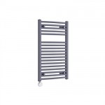 Milano Brook Electric – Anthracite Curved Heated Towel Rail 800mm x 500mm