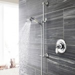 Ultra Concealed Traditional Sequential Thermostatic Shower Valve &amp; Slide Rail Kit