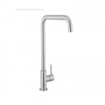 Crosswater Cucina Ninety Side Lever Kitchen Mixer Swivel Spout Brushed Steel
