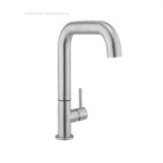 Crosswater Cucina Tube Side Lever Kitchen Mixer Swivel Spout brushed Steel