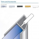 Showerwall 2450mm Gloss White Aluminium Extrusion Quadrant Profile