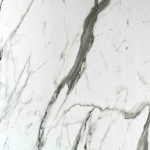 Showerwall Bianco Carrara 2440mm x 585mm T&amp;G Edge