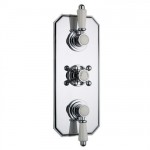 Milano Vico Triple Diverter Thermostatic Shower Valve – 3 Outlets Traditional Plate