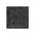 Simpsons 700mm Square Acrylic Shower Tray Grey Slate 35mm