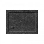 Simpsons 1000 x 760mm Rectangular Acrylic Shower Tray Grey Slate 35mm