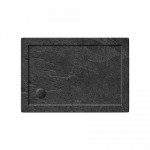 Simpsons 1100 x 760mm Rectangular Acrylic Shower Tray Grey Slate 35mm