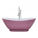 Milano Freestanding Double Ended Bath – Raspberry