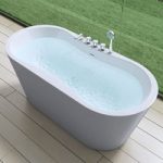 Freestanding Acrylic Bathtub Tub Taps And Bath Shower Mixers