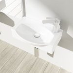 Mini Cloakroom Wall Hung or Countertop Compact Ceramic Sink 400 x 280mm RH Tap| Brussel 3084