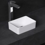 Minimalist Cloakroom Counter top Ceramic Bathroom Sink 300 x 215mm | Brussel 421B