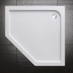 Lucia05 4G05W 90x90x4 – Pentagonal Acrylic Shower Tray (FARO5)