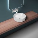 Counter Top Polygon Ceramic Bathroom Basin 420 x 420mm | Brussel 358C